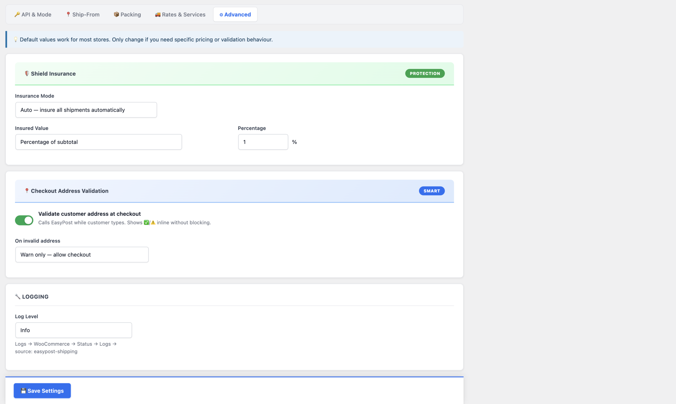 Insurance screenshot